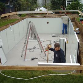 Dürener Schwimmbadtechnik, Schwimmbecken, Stahlwandbecken, Waterair-Selbstbau-Stahlwandbecken, Leidenfrost-Polyesterbecken, Folienauskleidungen Isotherm-Elementbecken, Styropool-Bausystem-Schwimmbad, Biodesign, Schwimmbad, Schwimmbadgestaltung, Klimatechnik, Abdeckungen, Technik, Düren, Schwimmbadtechnik, Poolbauer, Schwimmbadbauer, Saunabauer